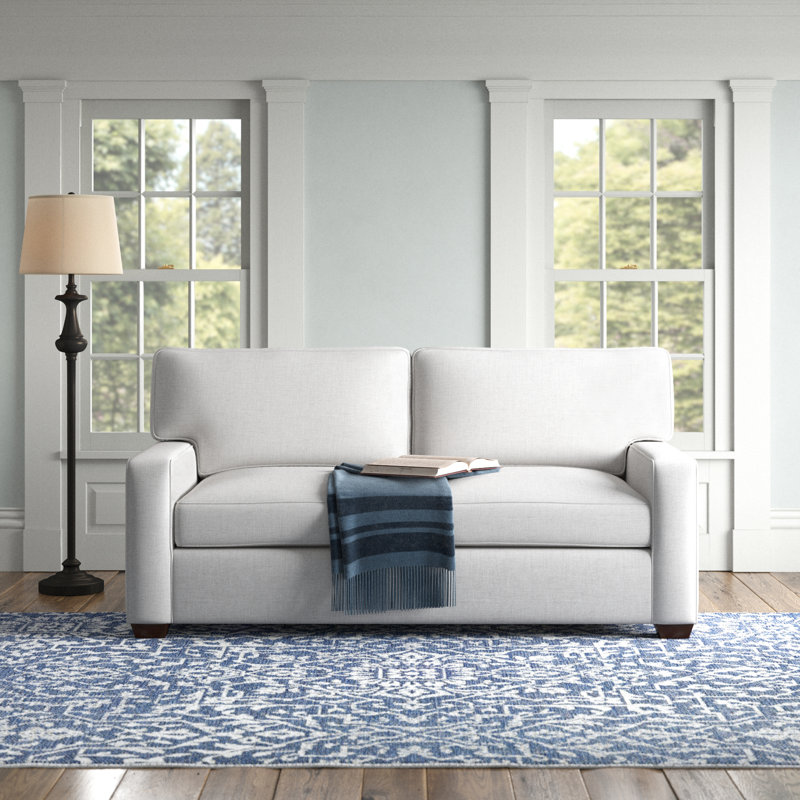 Taylor 78'' Upholstered Sofa, Nomad Snow Crypton® Chenille