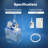 Commercial Ice Crusher, with 34L Storage Box, 661LBS/H