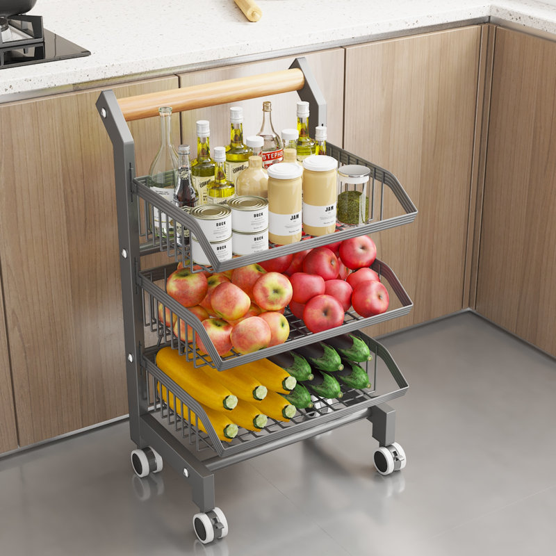 Steel Storage Rack, 18.5cm H x 52cm W x 35cm D