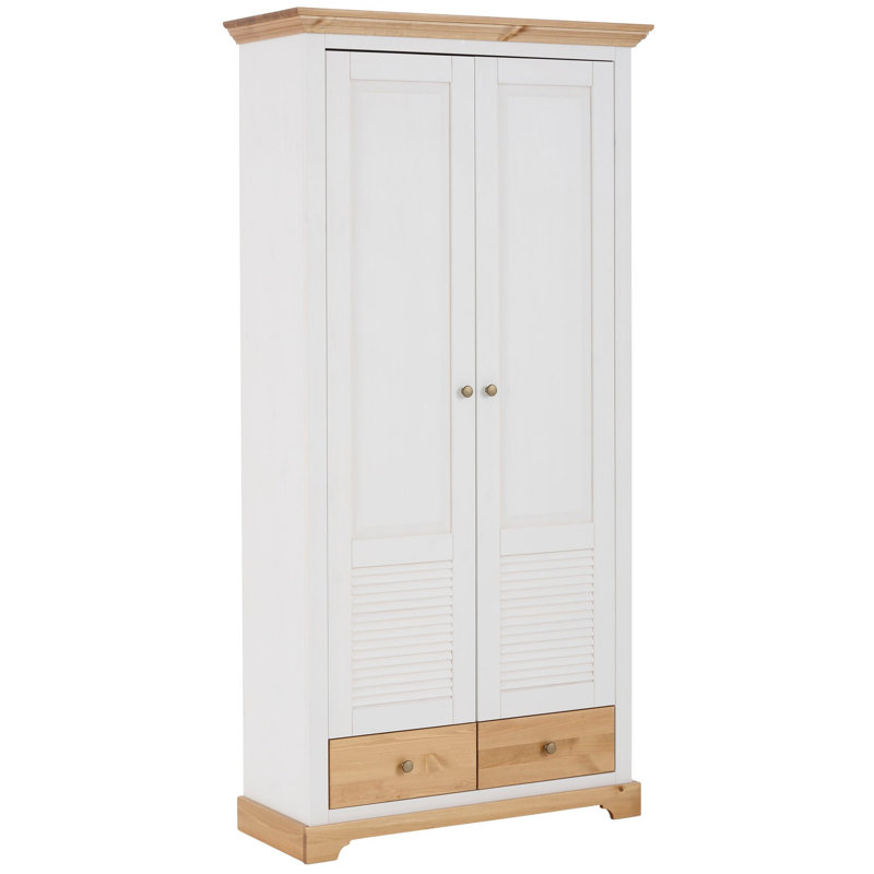 2 Door Wardrobe, White
