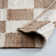 Madalene Checkered Hand-Loomed Jute Area Rug 