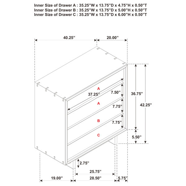 Dimensions du produit