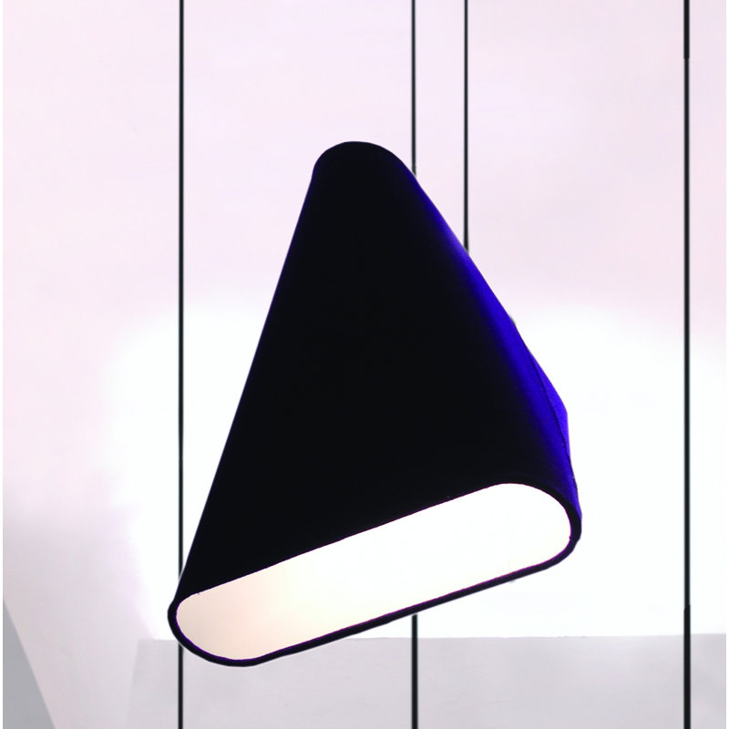 Abat-jour fantaisie en lin MNM, Anthracite, H 15,7 po x l 23,6 po