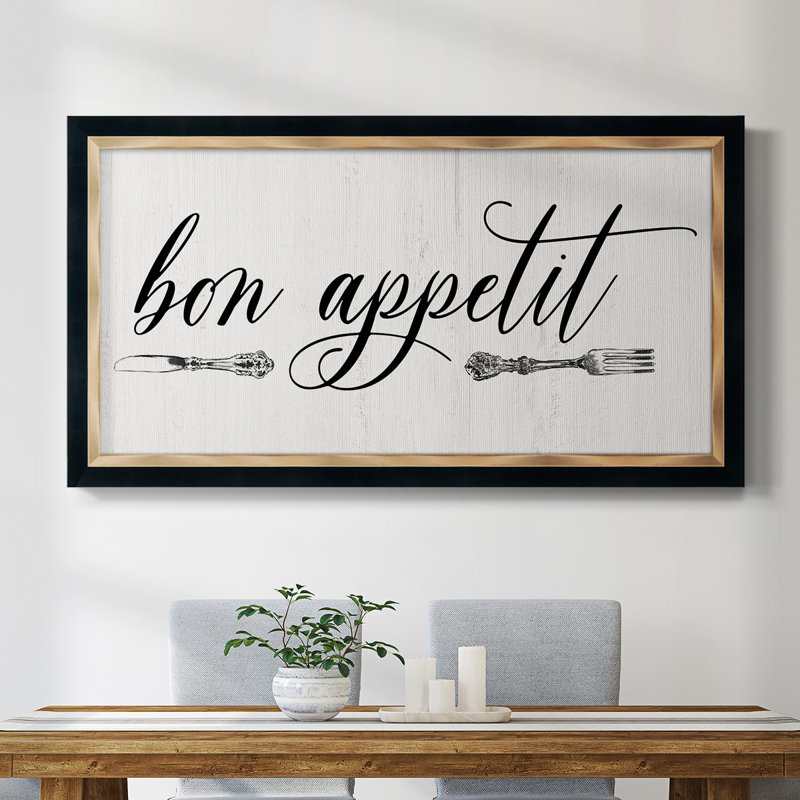 " Bon Appetit ", 29" H x 53" W x 1" D