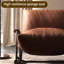 Chaises berçantes simples en similicuir pour chambre simple-111124203