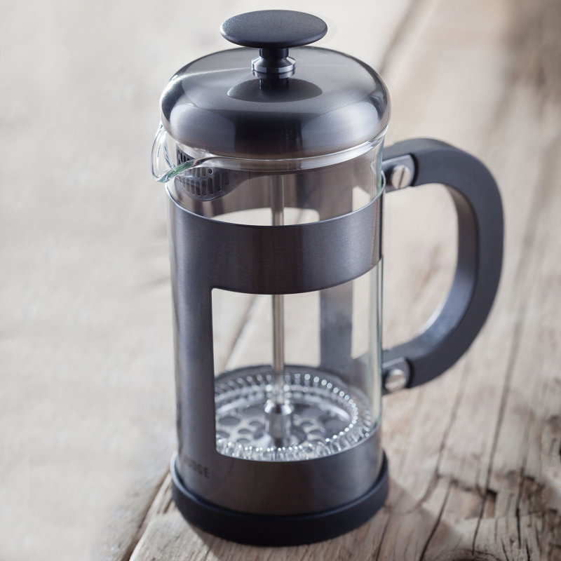 Judge, Coffee - Glass Cafetiere, 3 cup, Pewter
