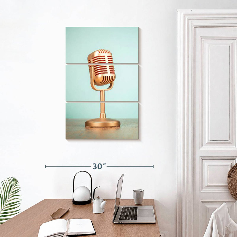 Microphone dynamique Abarca, H 32 po x l 20 po