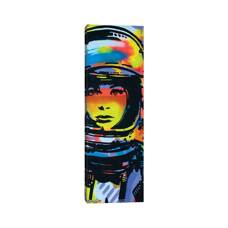«Astronaut II» par Juggs, reproduction d'art sur toile, Toile tendue, H 60 po x l 20 po x P 1,5 po