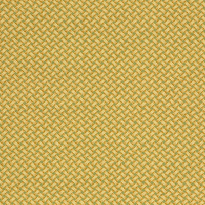 Ferngully Yellow Tropical Cotton Basket Weave Fabric by the Yard