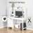Farmhouse Computer Desk With Hutch And Cabinet (Not Including Office Chairs)-987635808