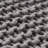 Soft Gray Cotton Knitted Foot Stool - Hand Crafted, 16.51 Inches Dimensions, Attractive Trait Crafted , Deep, Wide, Tall