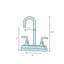 Knight Centerset Bathroom Faucet with Pop-Up Drain-95848741