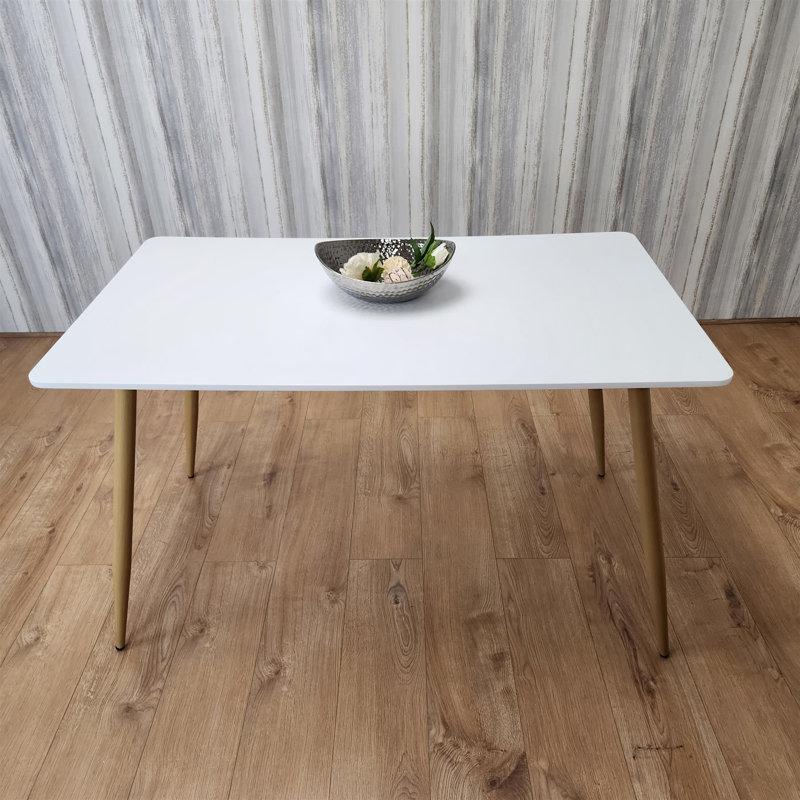 Schwartz Metal Base Dining Table