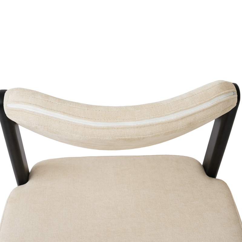Ensemble de salle à manger 9 pièces en bois fritté moderne avec 6 chaises en bois massif à structure en U, Black, Black