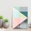 «Geometric Harmony In Pastel Hues II», art mural contemporain abstrait-1144075299