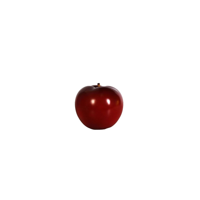 Petite statue de pomme rouge surdimensionnée