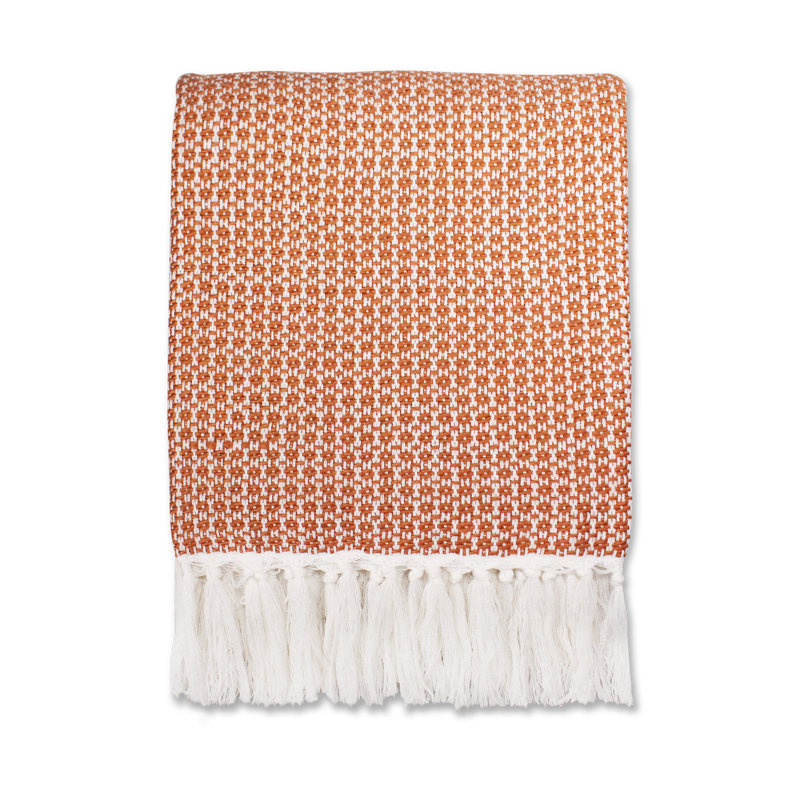 Trill Throw Blanket, Clay Orange