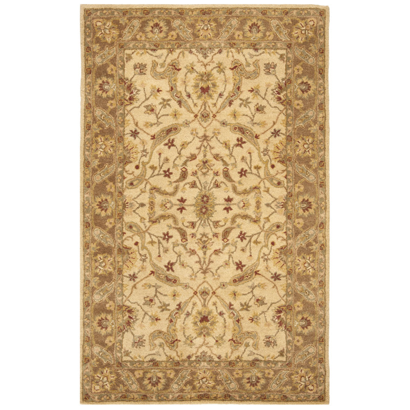 Tapis oriental en laine touffeté à la main Dunbar, Rectangle 4 pi x 6 pi