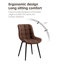Ensemble de 6 chaises de salle à manger en cuir Marymar-77357384