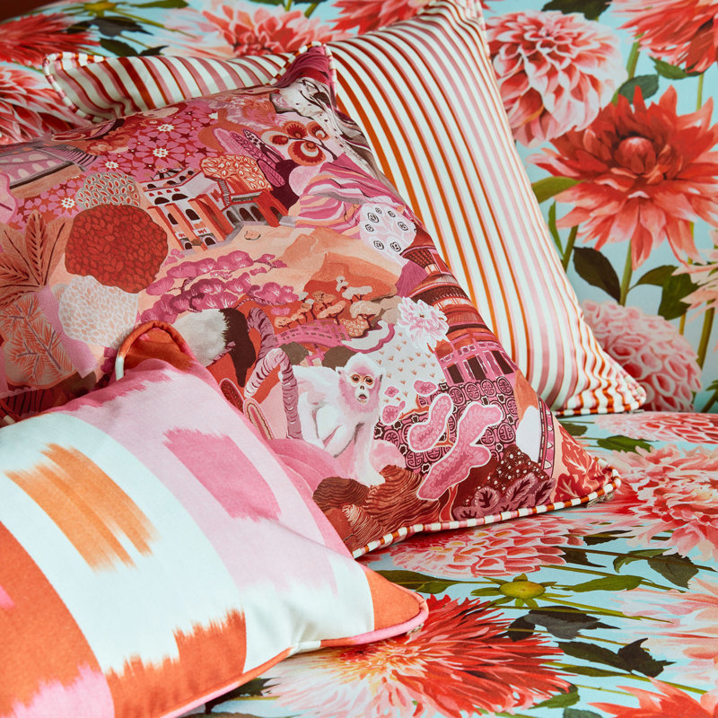 Journey of Discovery Fabric, Pink