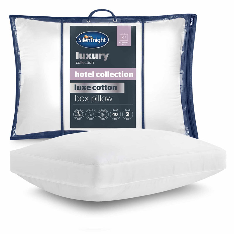 Silentnight Hotel Collection Luxe Cotton Box Pillow