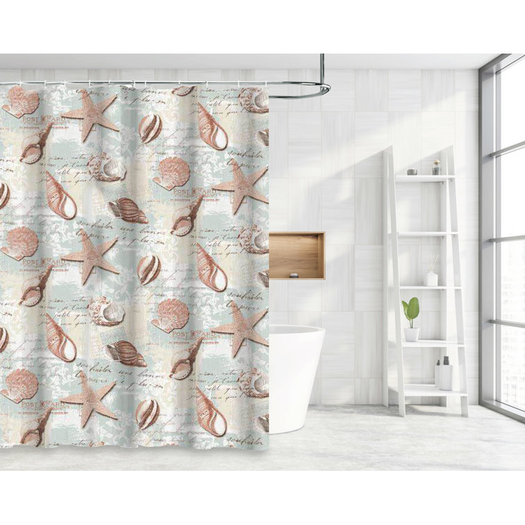 Rosecliff Heights Korovia Shower Curtain with Hooks Included