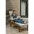 American Furniture Classics HDPE Outdoor Chaise Lounge Chair In Seashell And Antique Mahogany-1400636658