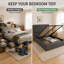 Upholstered Lift Up Storage Ottoman Bed-842515012-842515015