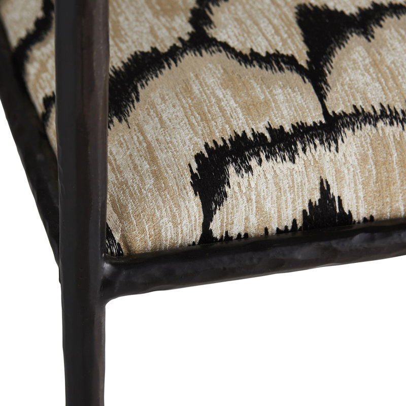 Barbana Upholstered Arm Chair, Ocelot