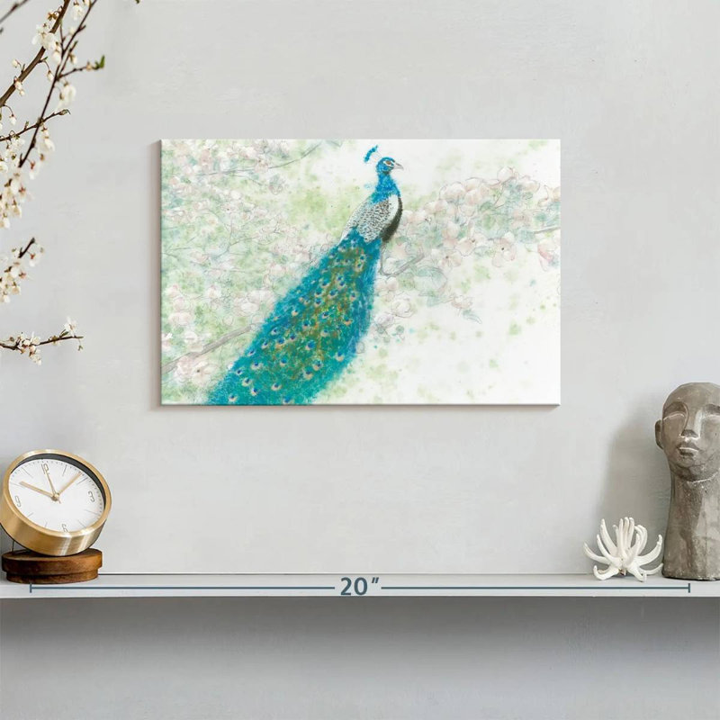 Brampt Spring Peacock I, 8" H x 12" W