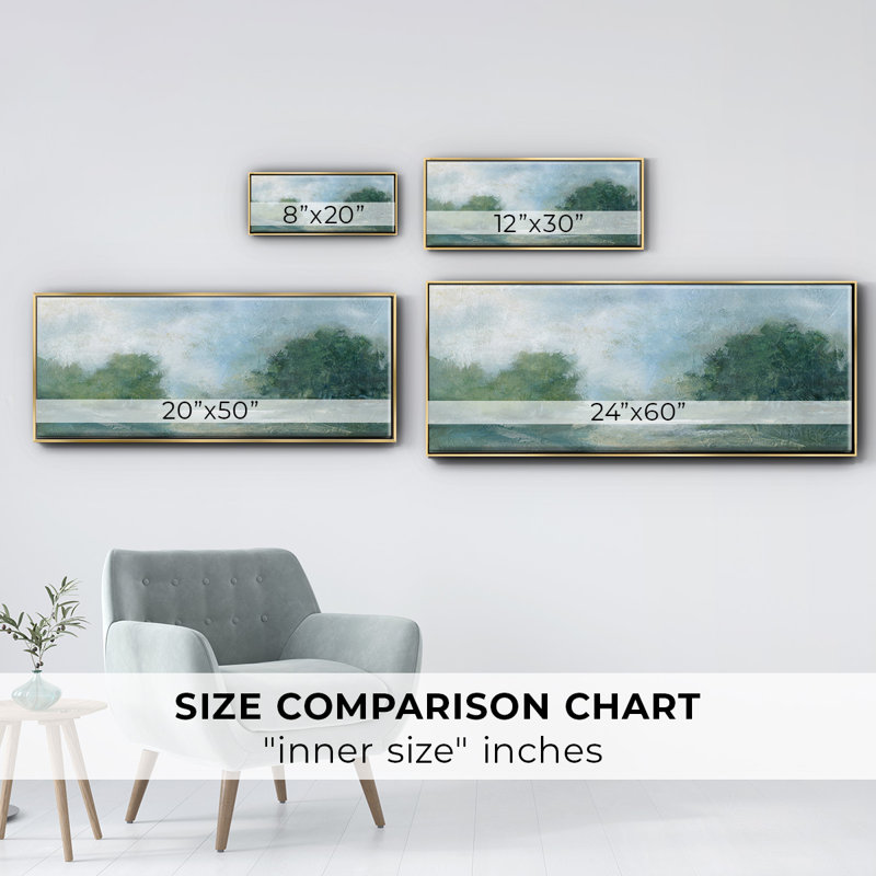 Summer Afternoon- Framed Canvas, 8" H x 20" W