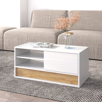 Duggans 39.4" Coffee Table with High Gloss Finish