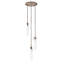Flint 3 LT Winter Brass Multi-Pendant Kalco