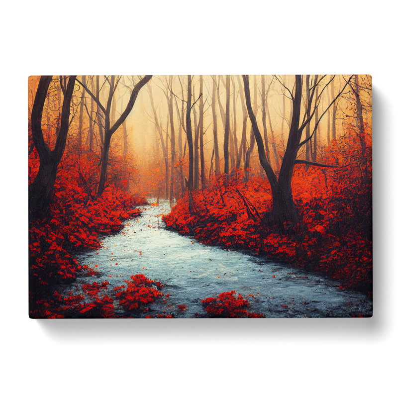 Dignified Autumn Forest - Wrapped Canvas, 35cm H x 50cm W x 3cm D