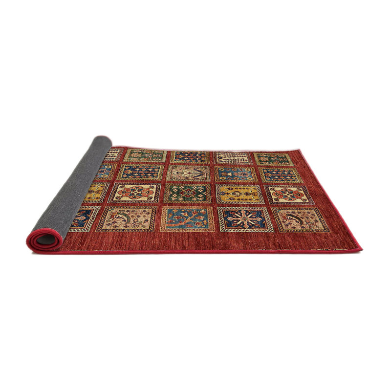 Tapis abstrait à motif abstrait moderne 613, Rond 4 pi