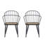Chaises de salle à manger en bois et métal Manthey-132904278