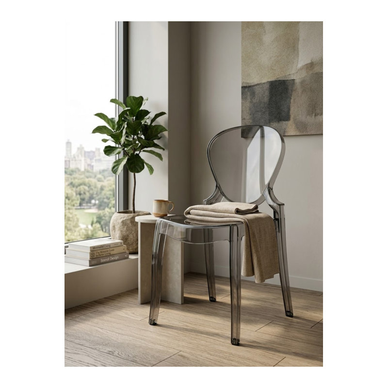 Chaise d’appoint Lucy, Fumée
