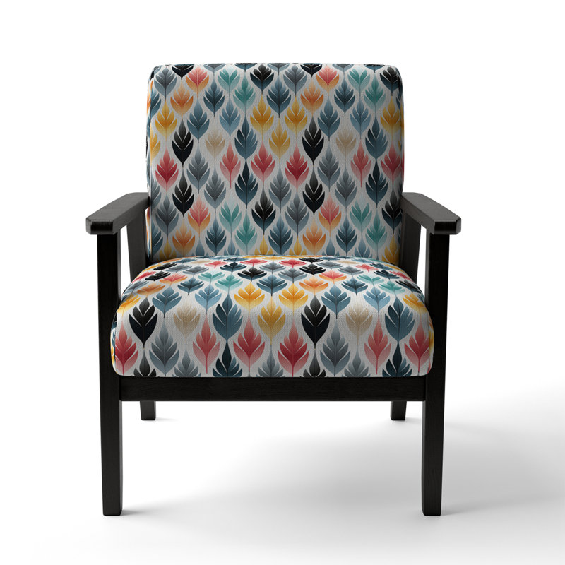 Chaise à accoudoirs décorative moderne et contemporaine Botanical Scandinavian Shapes