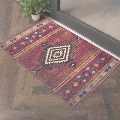 Tribes Red  Southwest Area Rug