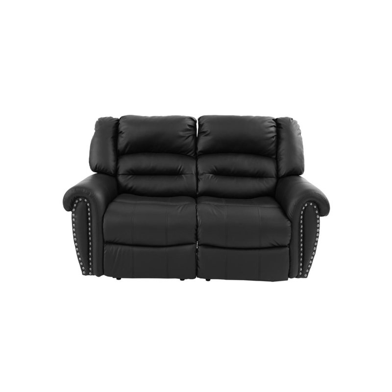 Causeuse inclinable Drouin, Noir, noir, noir, noir