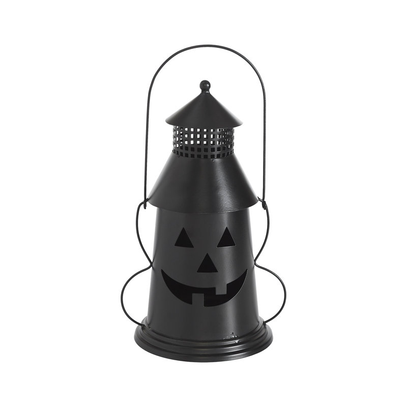 Halloween Lantern Tealight Holder 12x8x6, Black
