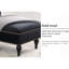 58'' Chaise , Velvet Upholstery, Right Arm Design, Solid Wood Legs, Enhances Room Style Sleeper Chaise, Button , Supports Up To 250 Lbs
