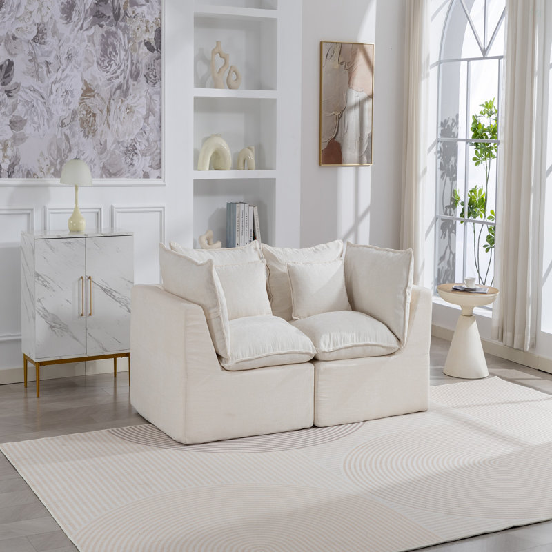 Canapé modulaire surdimensionné de 74,8 po de large avec canapé modulaire True Relax Comfy et sièges larges et profonds