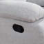 Fauteuil recling manuel en lin gris clair-625227468