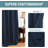 Curtains for Bedroom/Living Room 2 Panels Set - Thermal Insulated Room Darkening Grommet Top Curtains-735006352-735006358