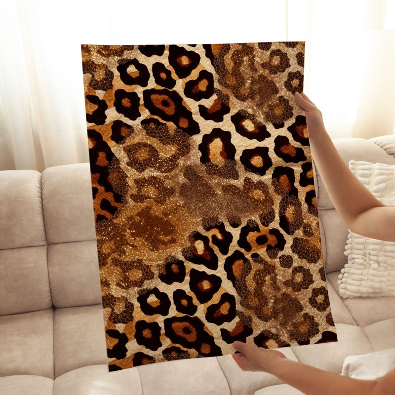 Animals Leopard Pattern II Modern Unframed Art Print, 7" H x 5" W