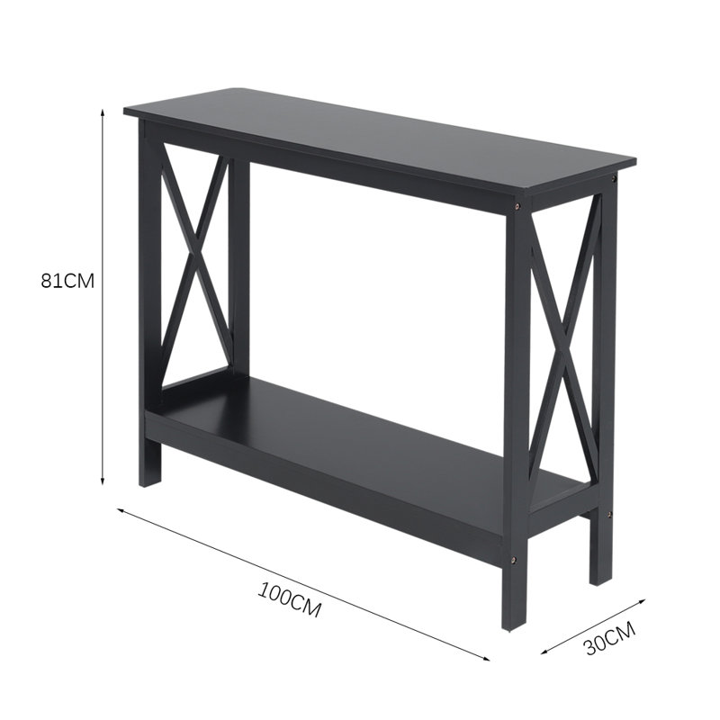 Annagreth 100cm Console Table, Black