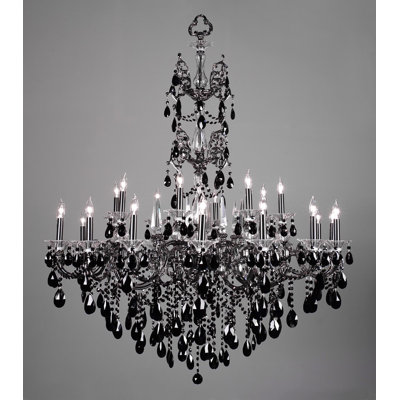 Fabry 24 - Light Glass Dimmable Chandelier