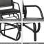 Chaise de patio coulissante. Structure en métal avec filet respirant. Courbé pour un confort accru. Pour le jardin, la piscine, la cour arrière, le balcon. Noir Supporte 264 lb. L 29,5 po x P 26 po x H 33,5 po Assemblage requis