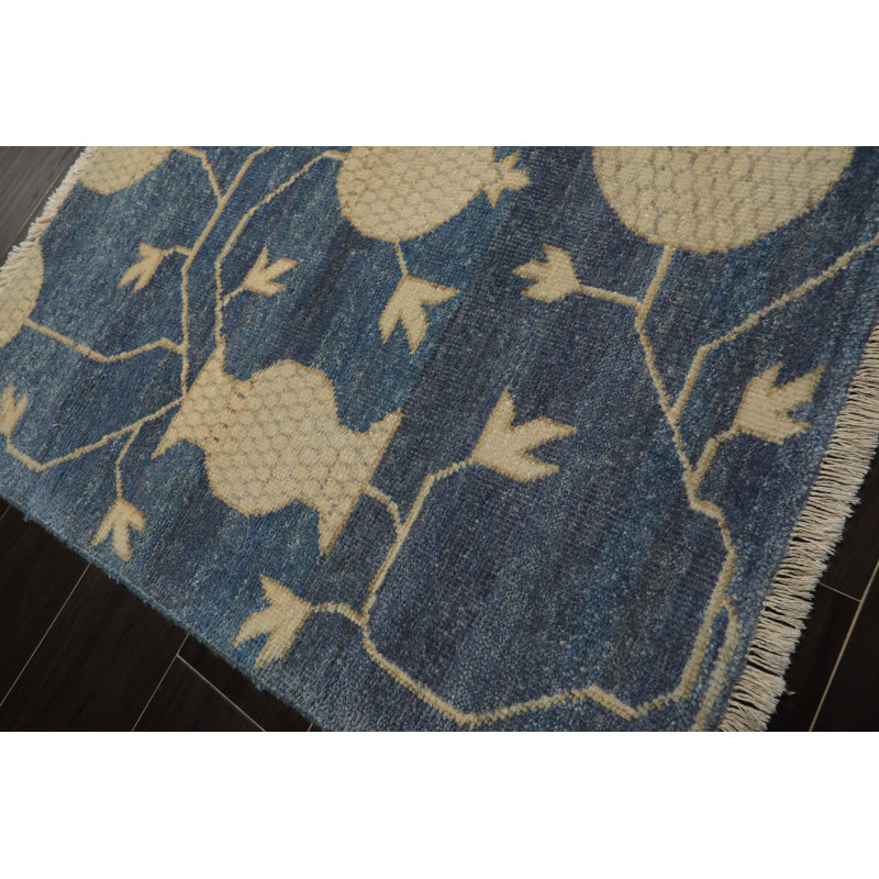 Tapis en laine noué à la main afghan Oushak 2 x 3, Rectangulaire 2 pi x 3 pi